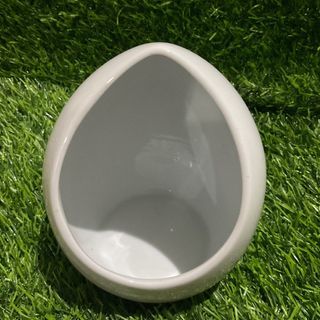 Ikebana Ceramic White Nordic Sainsbury’s Vase. Salt Spice Cellar Container with Backstamp 6.75” x 6.25” x 5.5” inches - P399.00