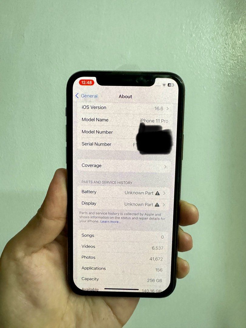 iphone 11 pro 256gb dual sim tray (Category: iPhone 11 Series) located in Cainta. Submitted by adriannee (Listing ID 1260878892, Image 3). Description: Iphone 11 pro 256gb Dual sim tray hk variant Everything is working 💯 Openline - Recently changed lcd worth 8k (with receipt) Changed battery this year so ~95% batt health, - No other issues Can include phone cases Still have the box .