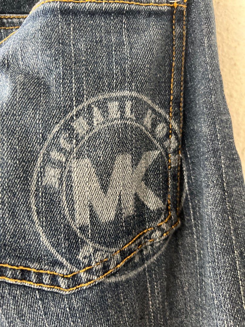 MICHAEL KORS MK monogram pocket bootcut jeans