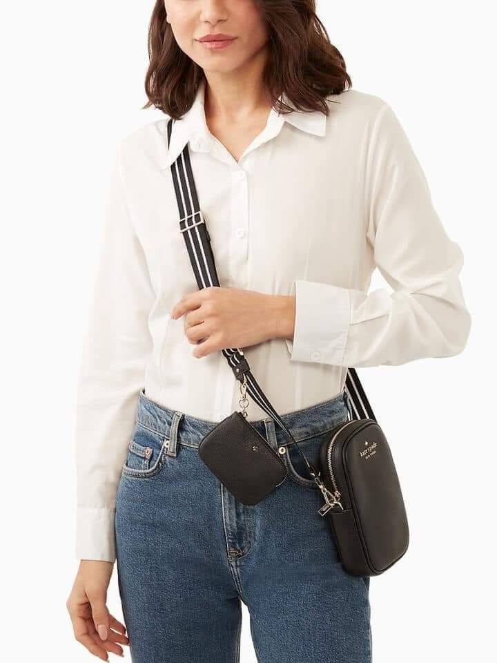 Kate spade phone crossbody black discount