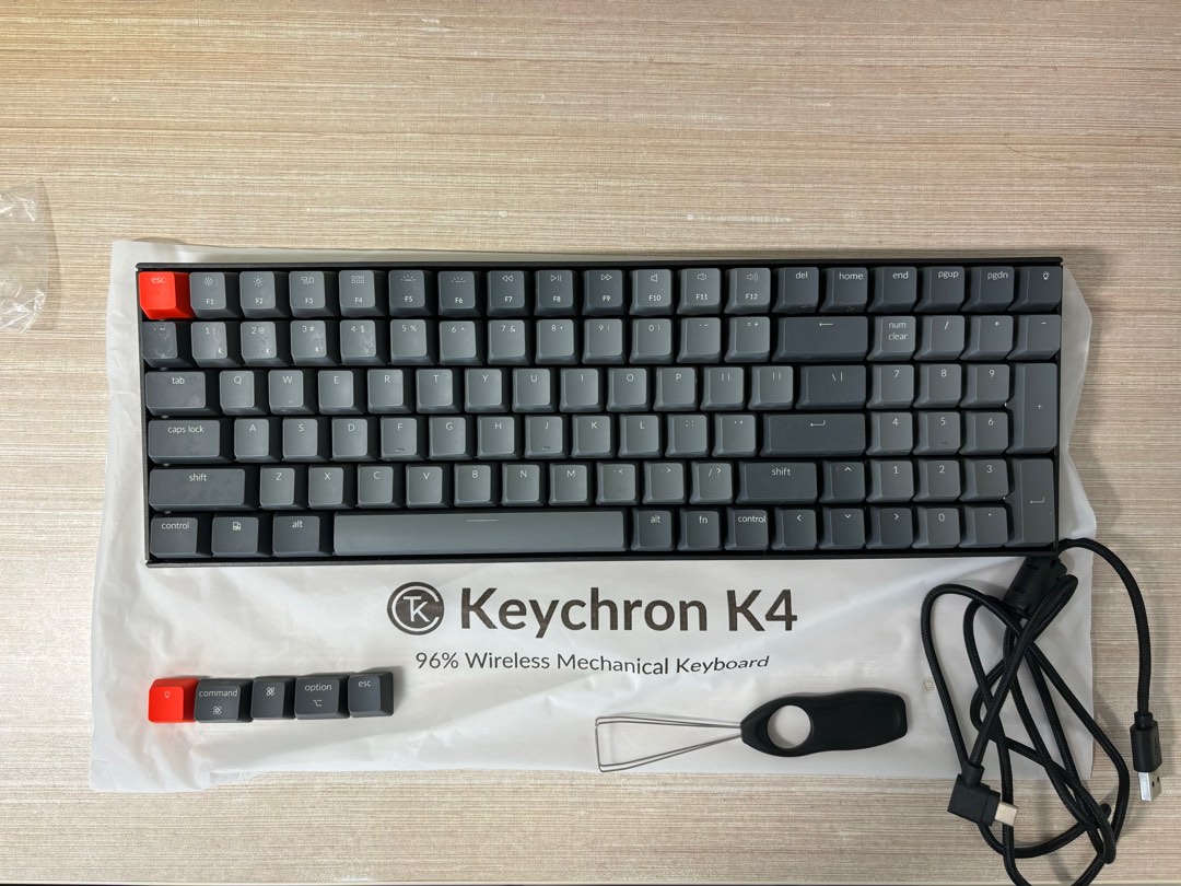 Keychron K4 v2 Swappable Gateron Red, Computers & Tech, Parts ...