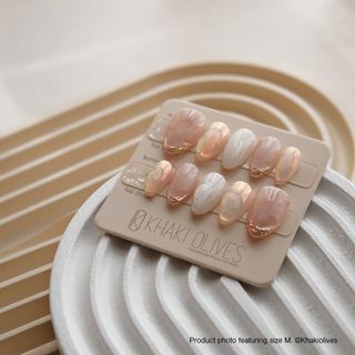 Khaki Olives Handmade Press On nails - cheaper than retail!