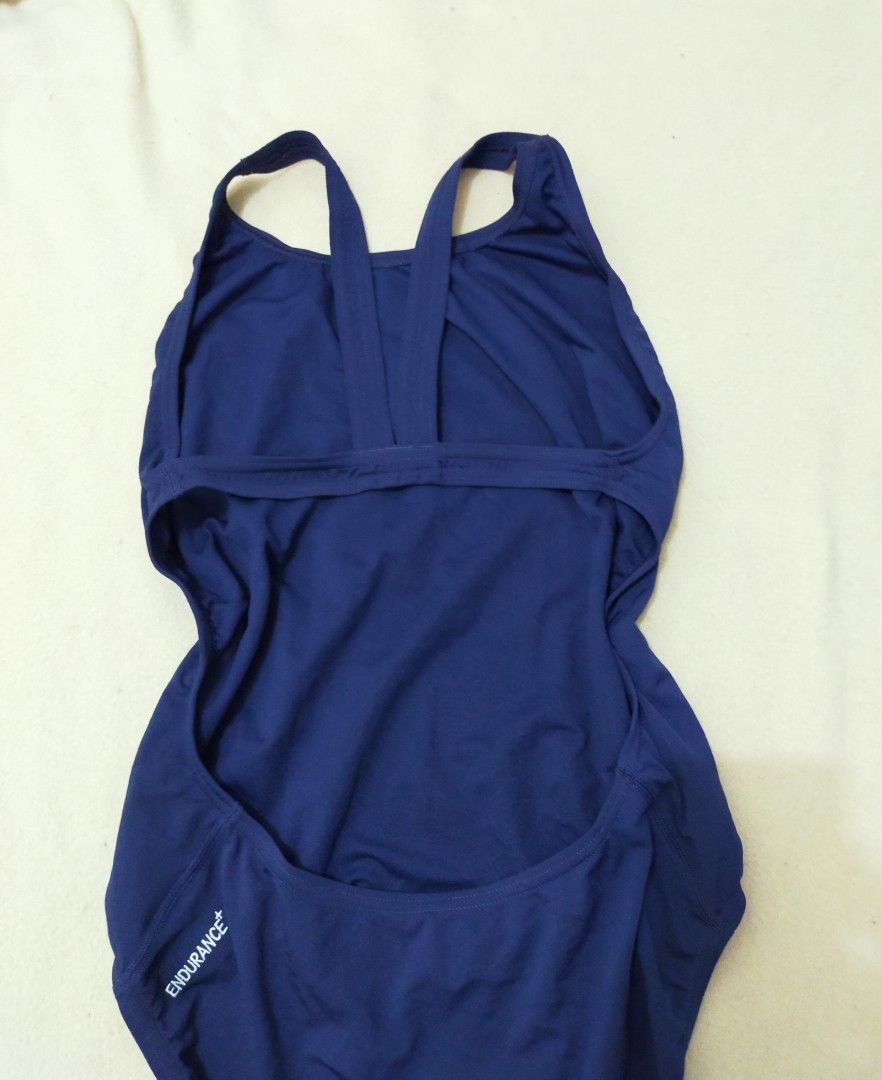 (L) SPEEDO ENDURANCE+ NAVY MEDALIST ONE PIECE TRAINING SWIMSUIT, Women