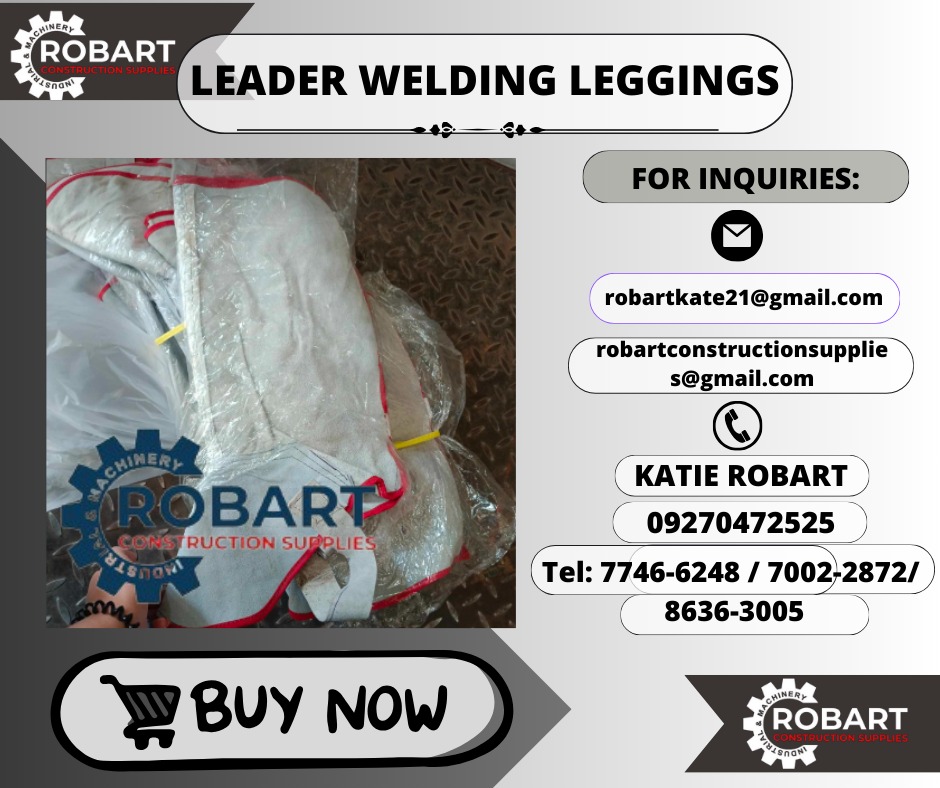 LEATHER WELDING LEGGINGS, Commercial & Industrial, Construction Tools & Equipment on Carousell