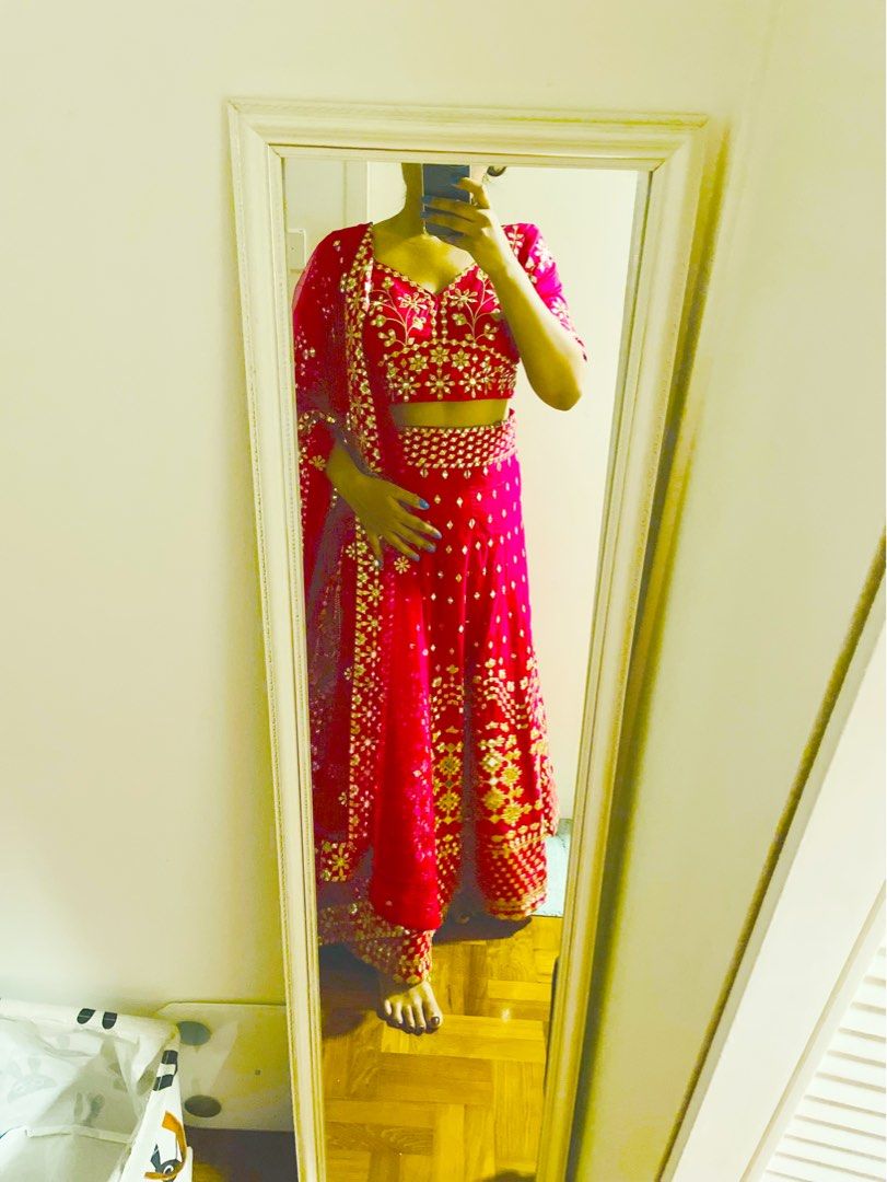 Readymade Lehenga with blouse Indian ethnic wear Women s Fashion