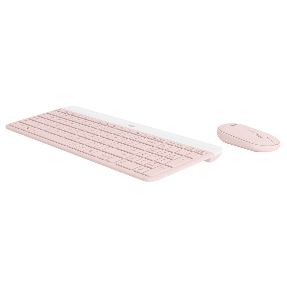 LOGITECH SLIM COMBO MK470 WIRELESS KEYBOARD AND MOUSE (ROSE) (Category: Mouse & Mousepads) located in San Juan City. Submitted by blueswitchpc (Listing ID 1261183122, Image 2). Description: 🚨 RESTOCK ALERT 🚨 LOGITECH SLIM COMBO MK470 WIRELESS KEYBOARD AND MOUSE (ROSE). MK470 SLIM COMBO Ultra-slim, compact, and quiet wireless keyboard and mouse combo. Make any space minimalist, modern, and whisper-quiet with the MK470 Slim Wireless Combo – an ul