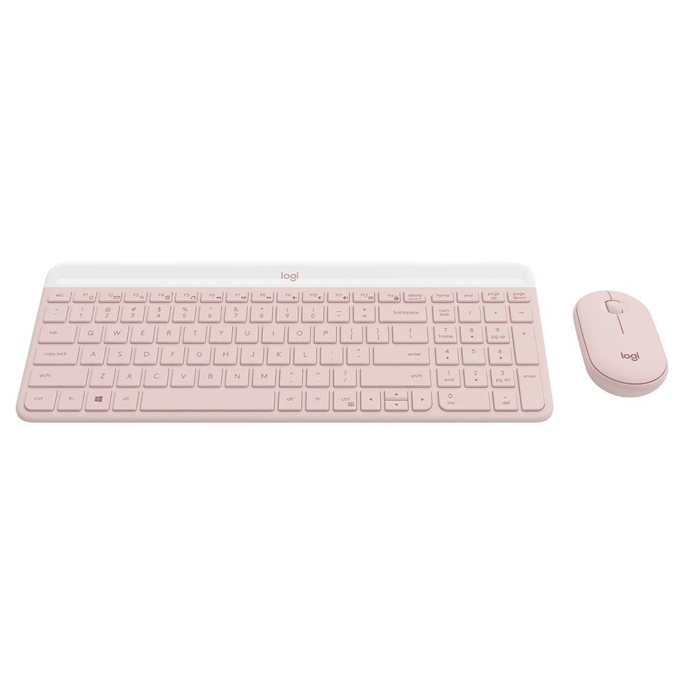 LOGITECH SLIM COMBO MK470 WIRELESS KEYBOARD AND MOUSE (ROSE) (Category: Mouse & Mousepads) located in San Juan City. Submitted by blueswitchpc (Listing ID 1261183122, Image 3). Description: 🚨 RESTOCK ALERT 🚨 LOGITECH SLIM COMBO MK470 WIRELESS KEYBOARD AND MOUSE (ROSE). MK470 SLIM COMBO Ultra-slim, compact, and quiet wireless keyboard and mouse combo. Make any space minimalist, modern, and whisper-quiet with the MK470 Slim Wireless Combo – an ul