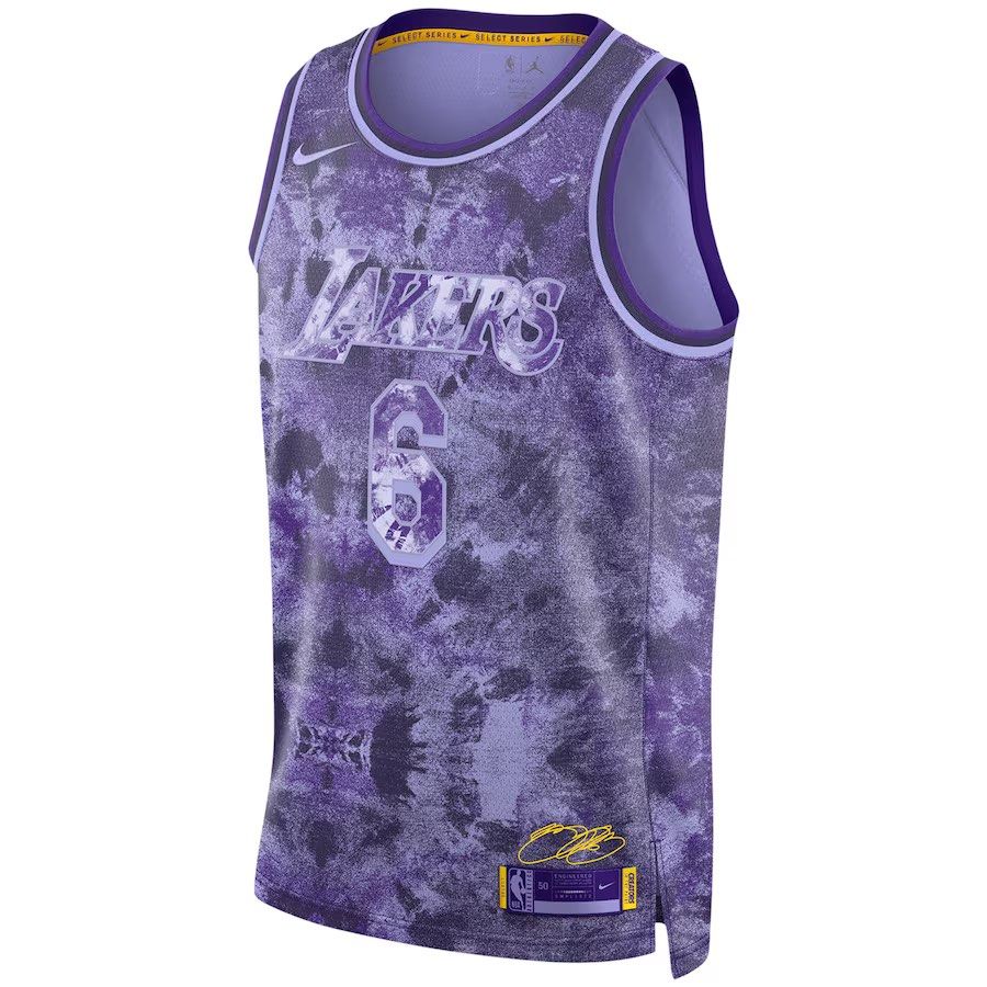 Lebron James 50 Black Mamba Edition Los Angeles Lakers Jersey Nike