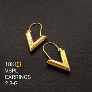 LV Wood Earrings, 名牌, 飾物及配件- Carousell