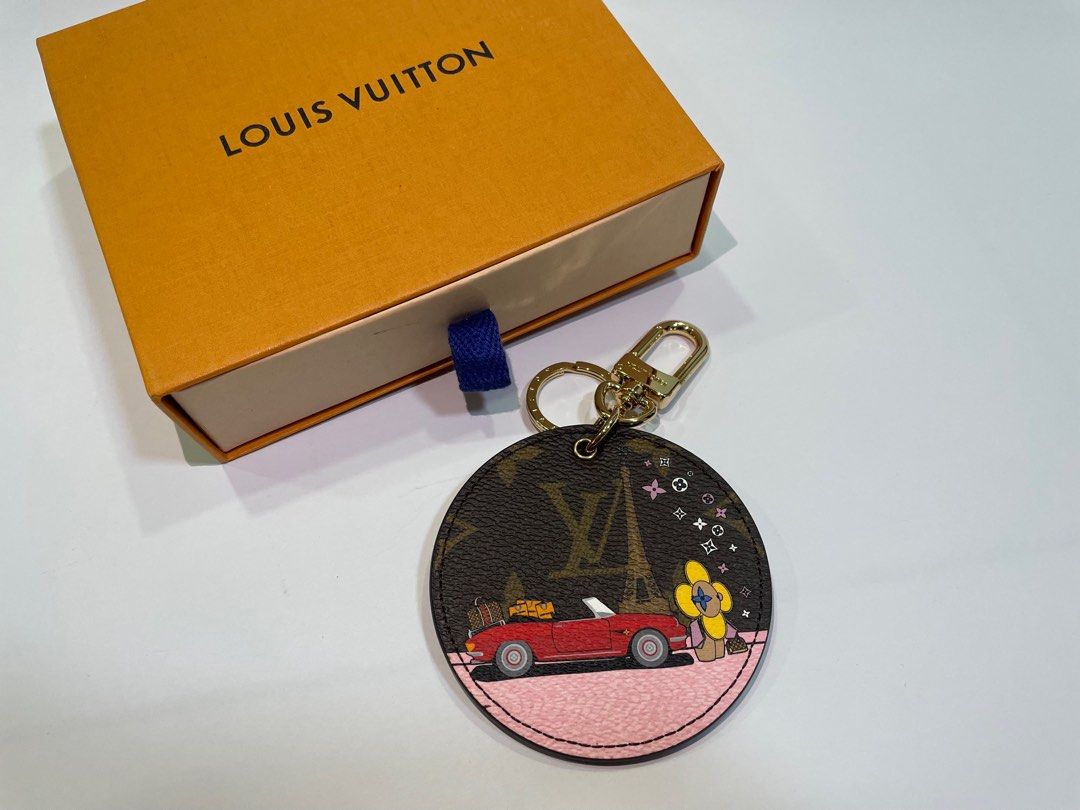 Louis Vuitton Monogram Eclipse Canvas/Leather Vivienne Key Holder and Bag Charm