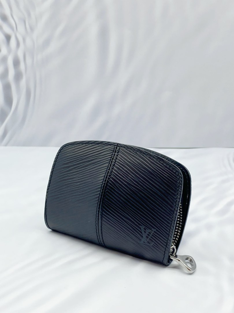 Louis Vuitton Black Epi Leather Small Demi Lune Portefeuille Coin