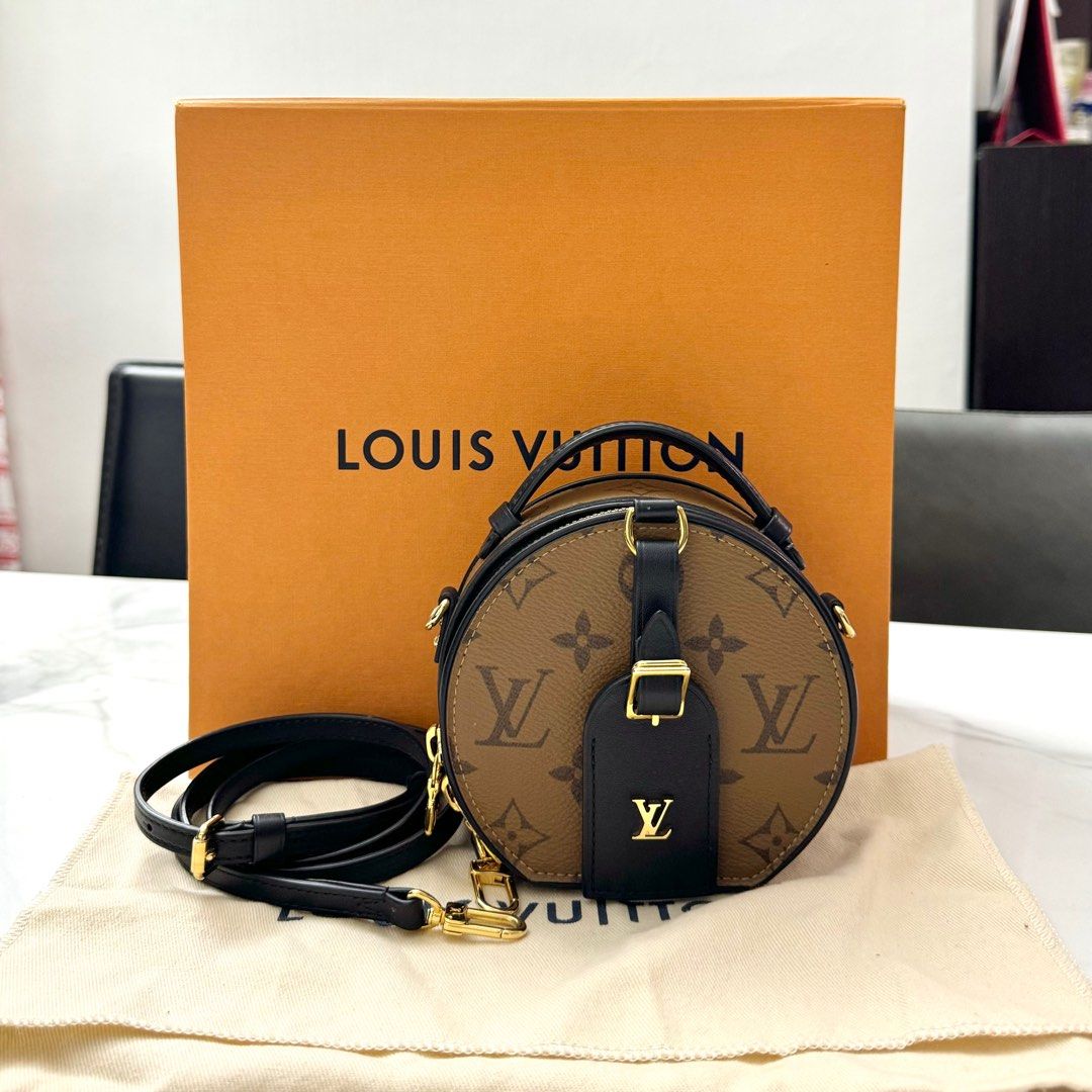 Louis Vuitton Mini Boîte Chapeau Monogram Reverse Canvas, 名牌, 手袋及銀包-  Carousell