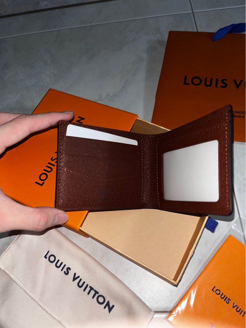 Louis Vuitton Multiple Wallet Monogram Solar Ray Orange Brown in