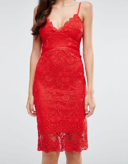 Lipsy scallop lace corset dress Women s Fashion Dresses Sets