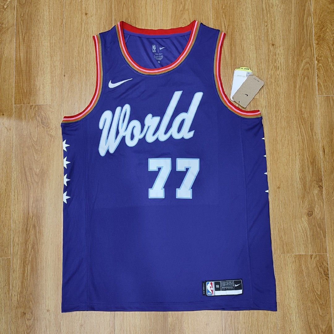 Luka doncic shop world jersey