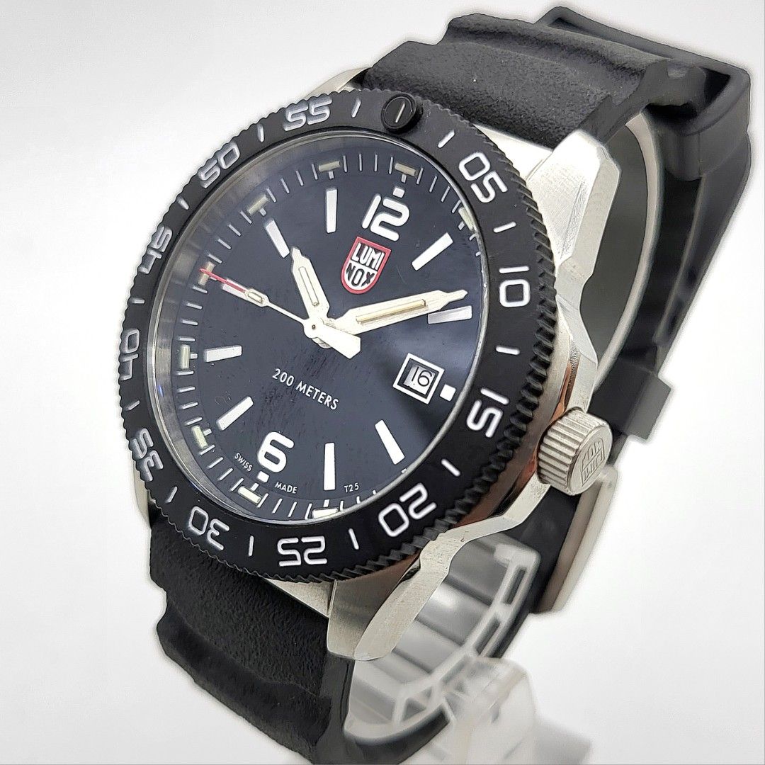 Luminox XS.3121 Orologio Subacqueo Uomo - Quarzo Svizzero, Cinturino In Gomma Nera, Cassa 44mm In Acciaio, Vetro Zaffiro, Luminosa 25 Anni, 200m