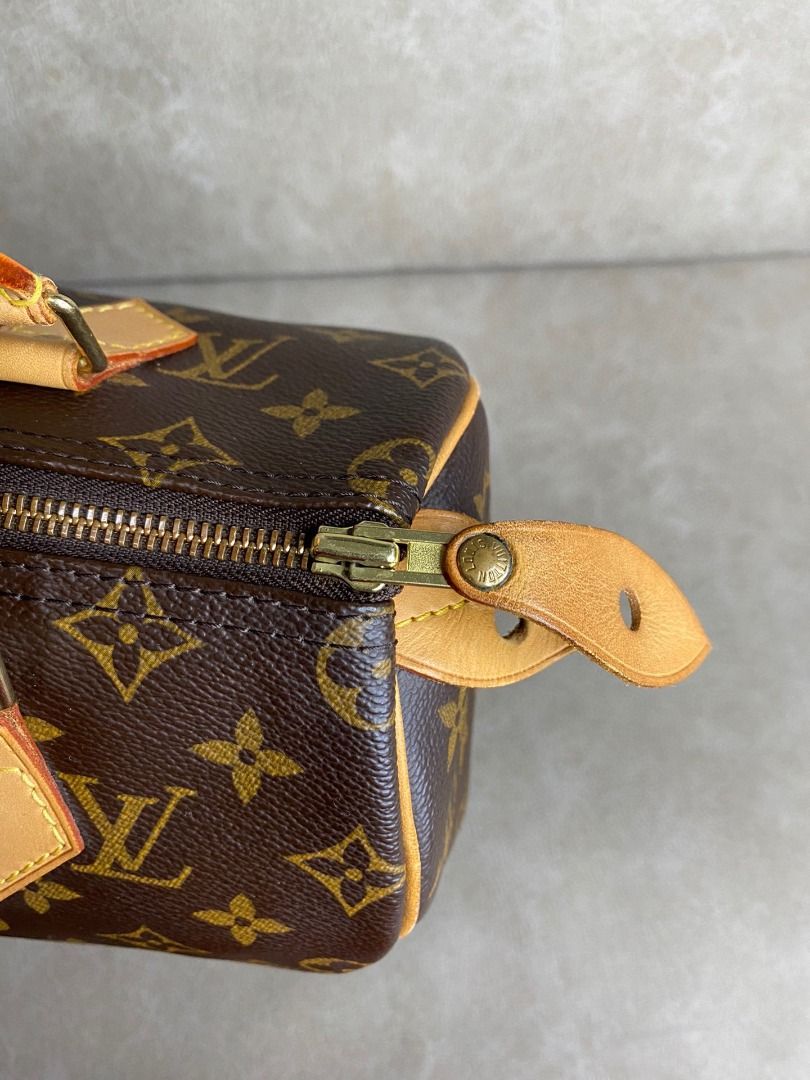 LV Louis Vuitton Classic Old Flower Speedy25 Handbag, Luxury, Bags