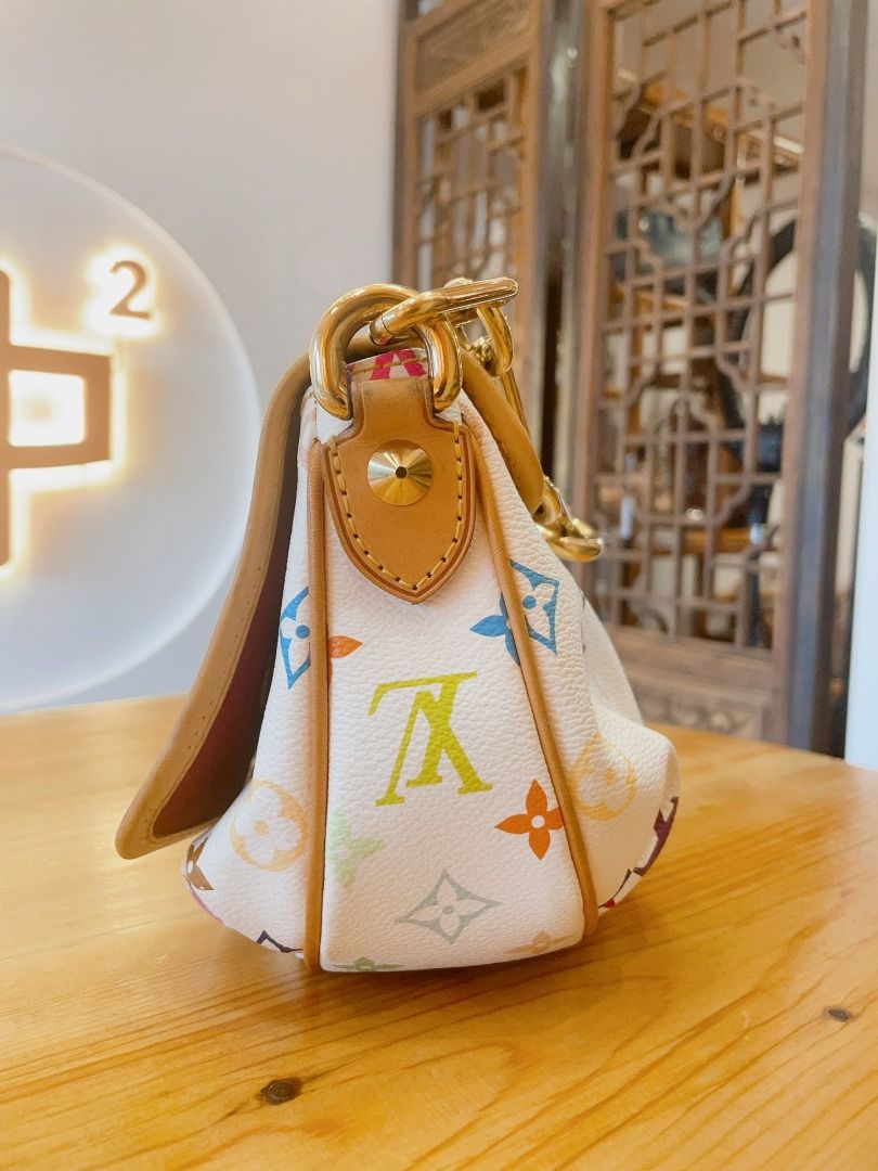 Louis vuitton handbags white new arrivals multicolor