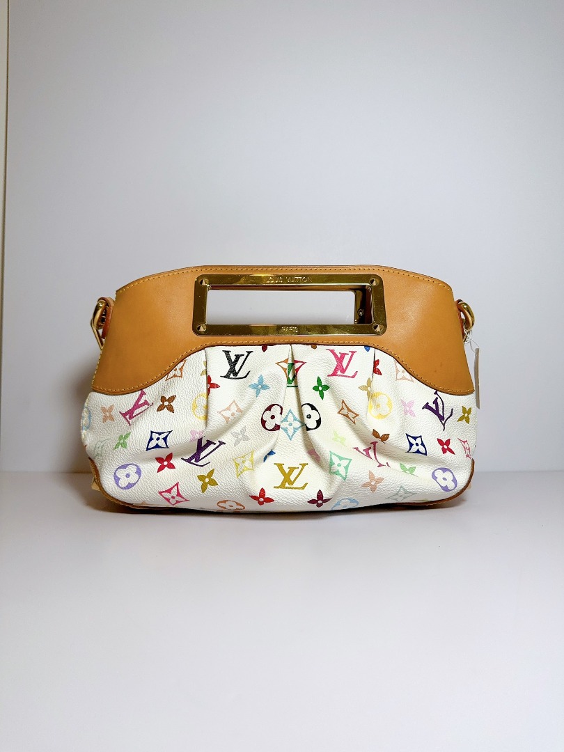 Louis Vuitton Judy PM Multicolor Takashi Murakami Monogram White LV,  Women's Fashion, Bags & Wallets on Carousell