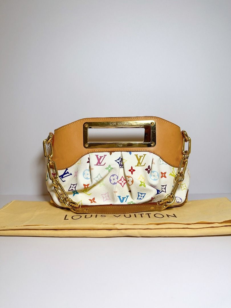 LV White Tricolor Bow Underarm Bag, Luxury, Bags & Wallets on