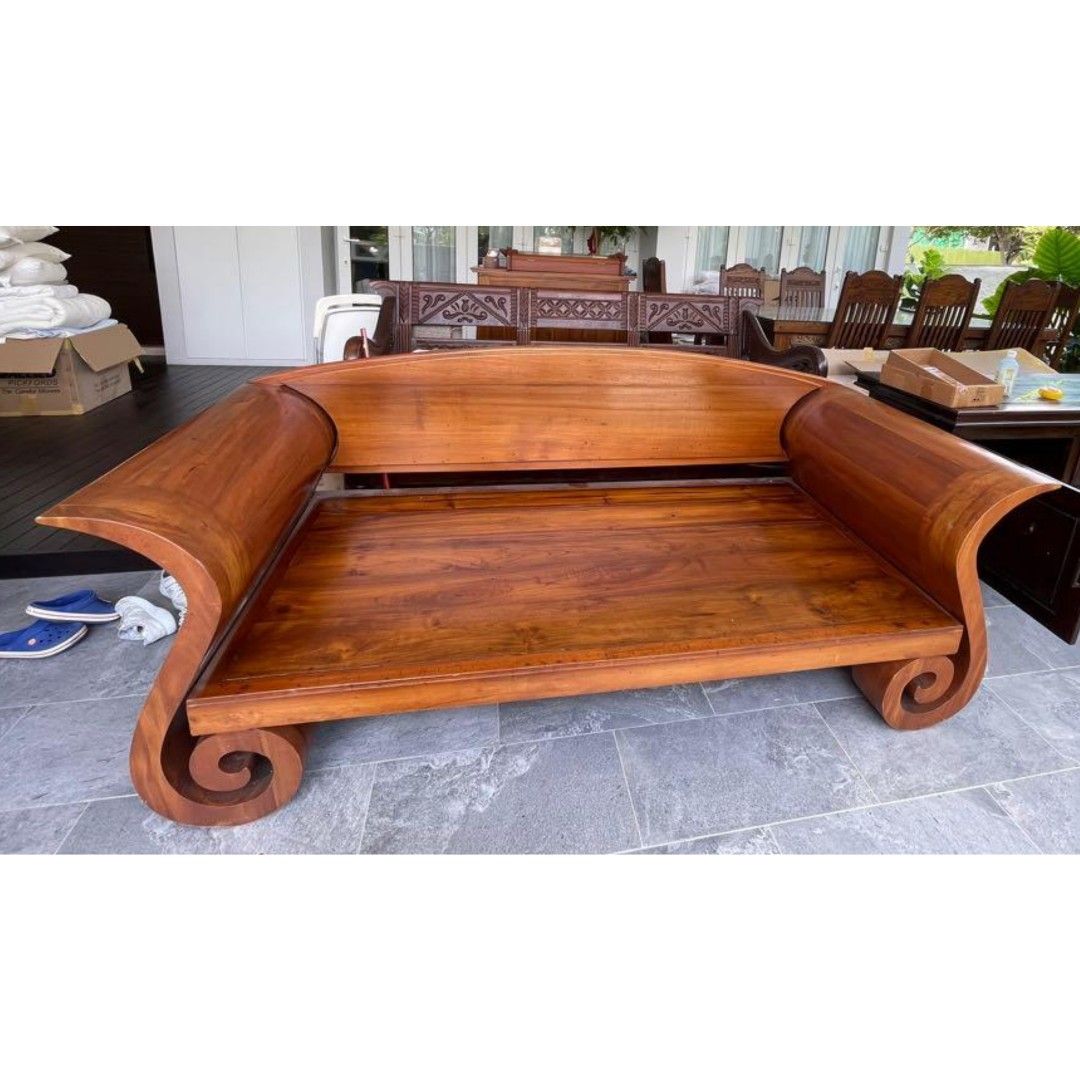 Mahogany Sofa Bench And Coffee Table