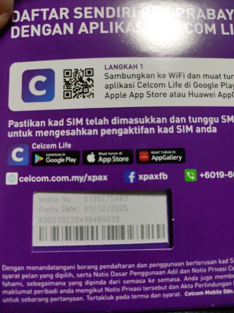 Malaysia Prepaid Sim Card Xpax brand new CHEAPEST on Carousell, Mobile Phones & Gadgets