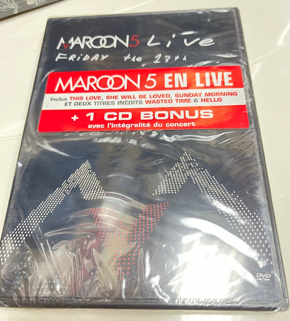 Maroon 5 – Live - Friday The 13th DVD + CD 全新未開封, 興趣及遊戲