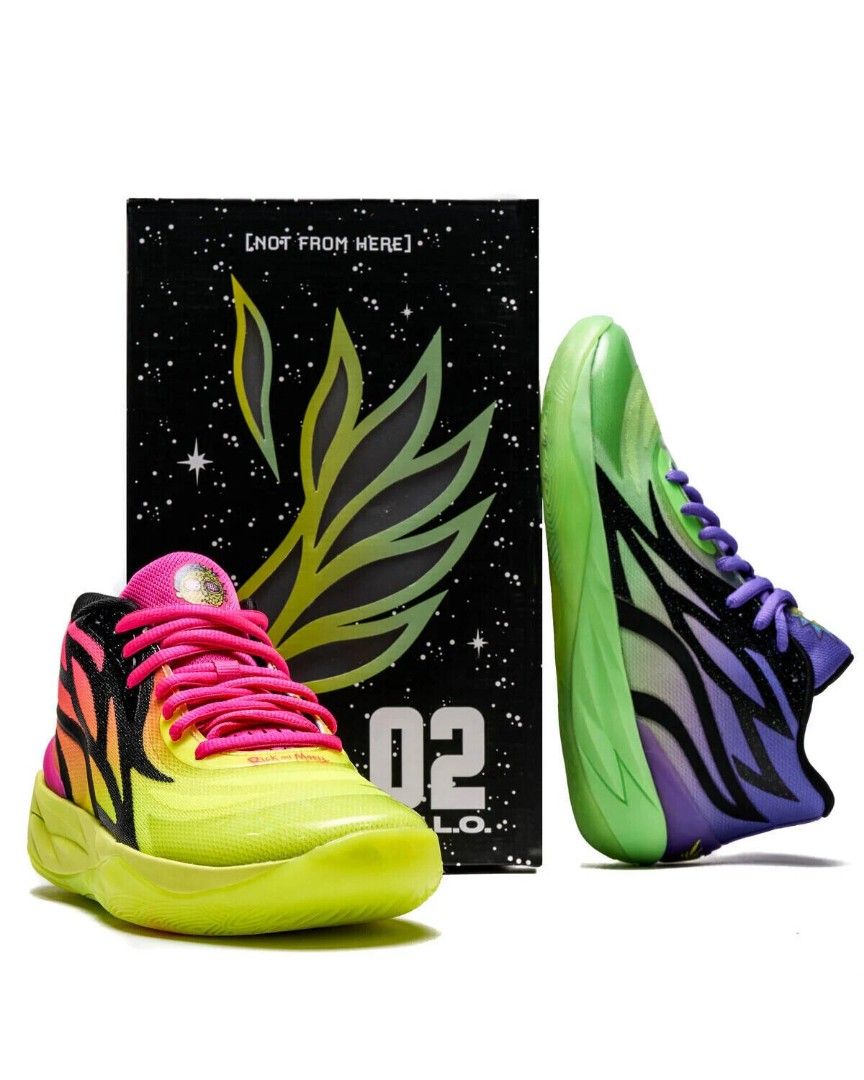 rick and morty hoop shoes