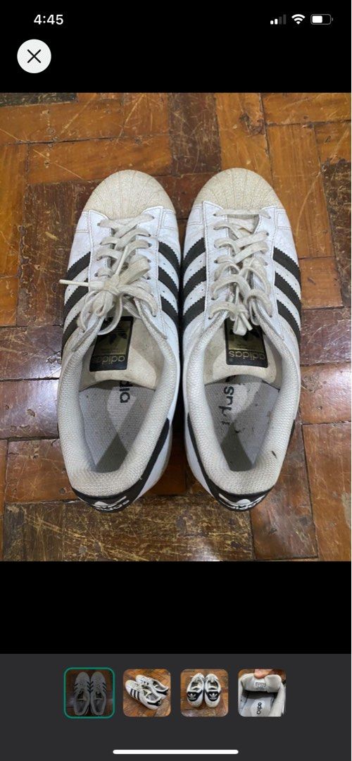 Men's Adidas Originals Superstar x NIGO Bearfoot Size 11.5 White Sneakers  S75552