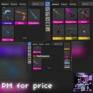 Mm2 Sakura knife for sale❤️, Video Gaming, Video Game Consoles, Others on  Carousell