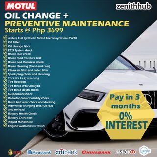 Motul Oil Change + Preventive Maintenance