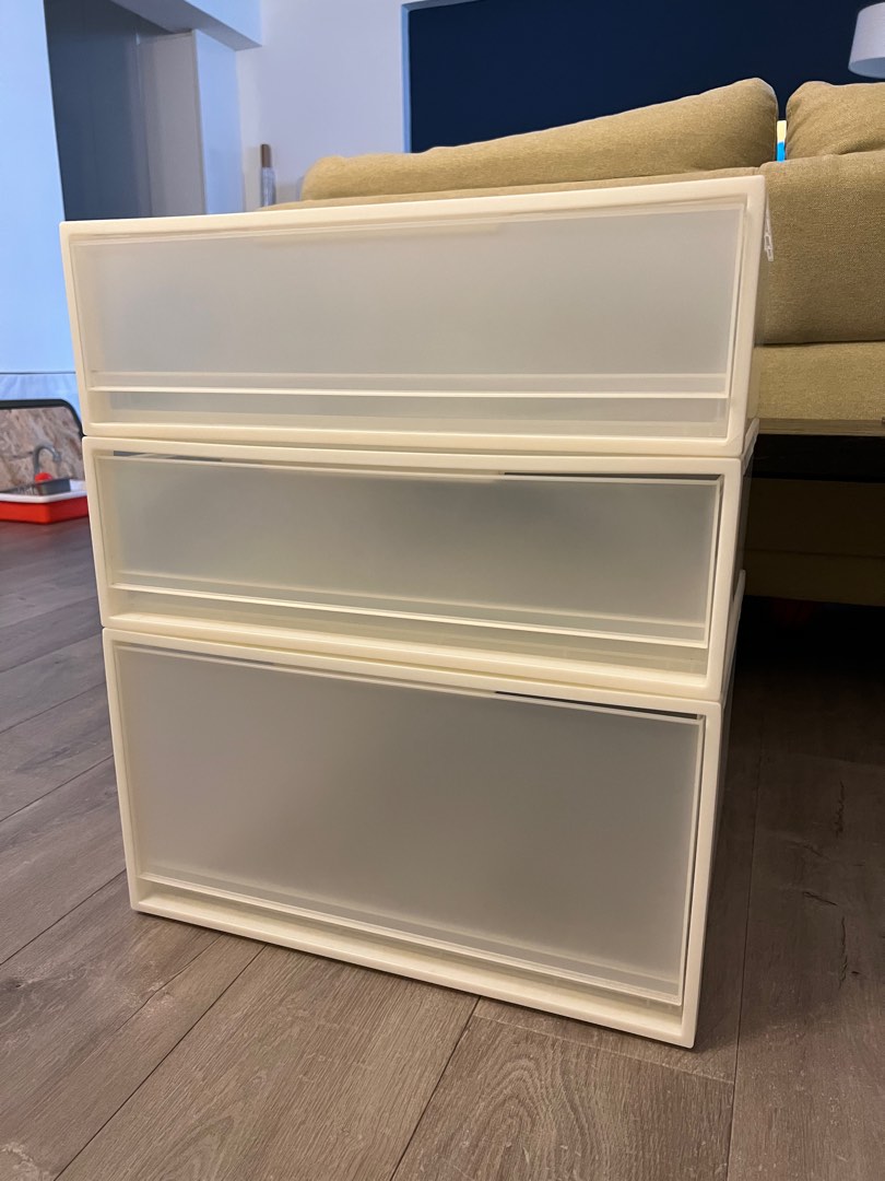 Muji Storage Box (2 small, 1 medium), Furniture & Home Living, Home
