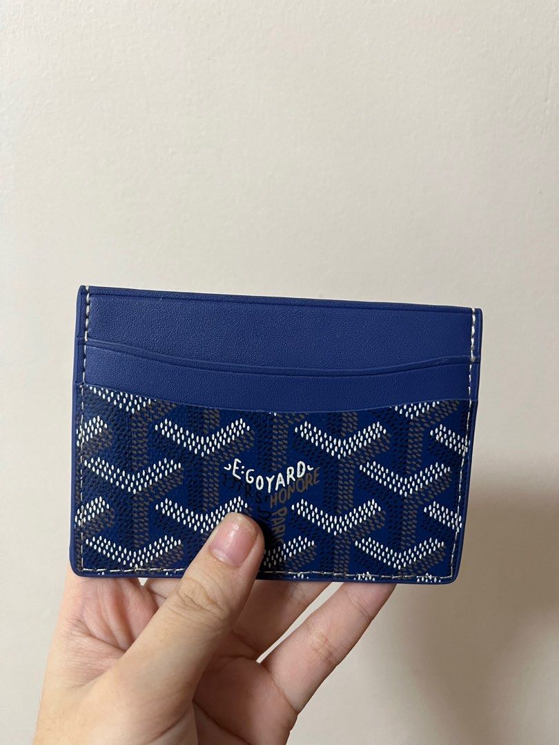Blue goyard cardholder shop