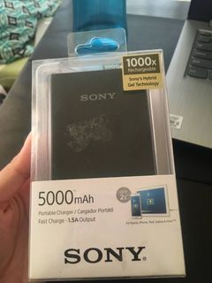 [NEGOTIABLE] ORIGINAL SONY 5000 mAh Power Bank / Portable Charger | Fast Charge - 1.5A Output