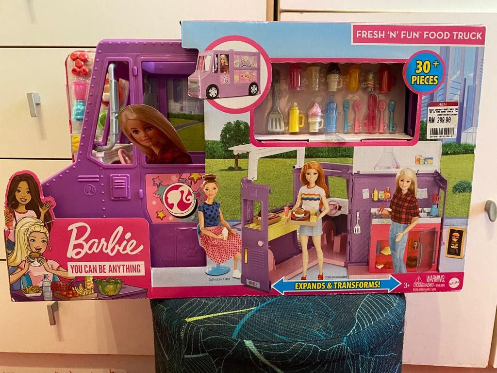 Barbie fresh n fun food truck playset on sale