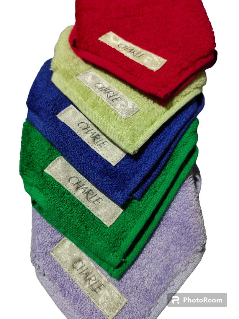 New Charle face towel (Category: Bath) located in Cavite. Submitted by benandice (Listing ID 1261284524, Image 2). Description: 5 pcs for 135 pesos from japan.
