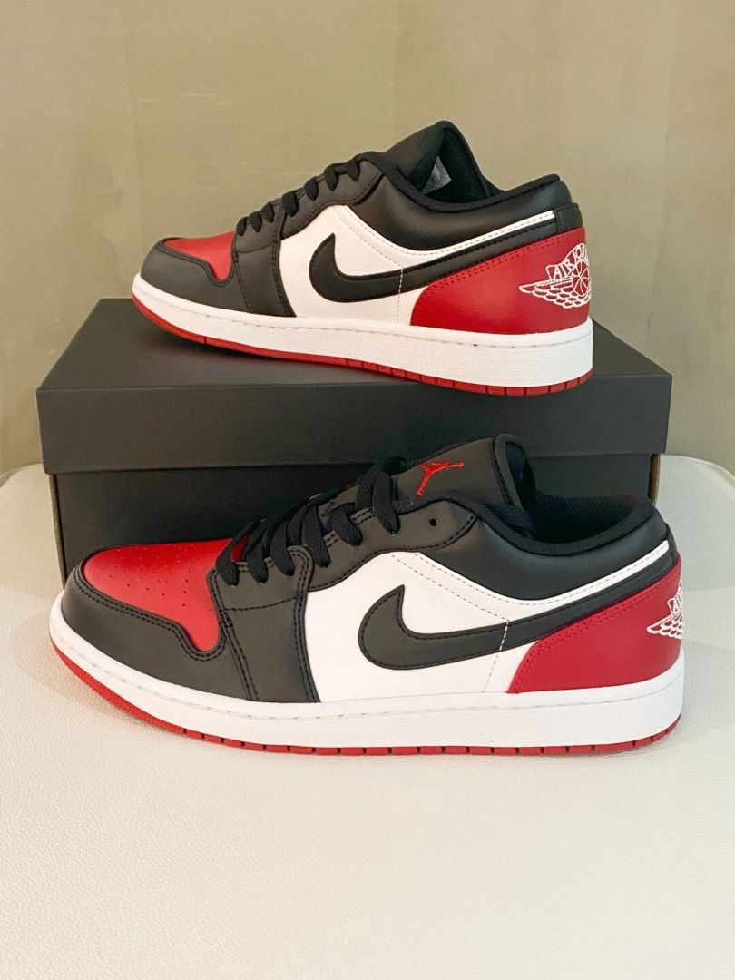 超格安価格 Jordan Air 【新品未使用】Nike 1 Toe Bred Low スニーカー