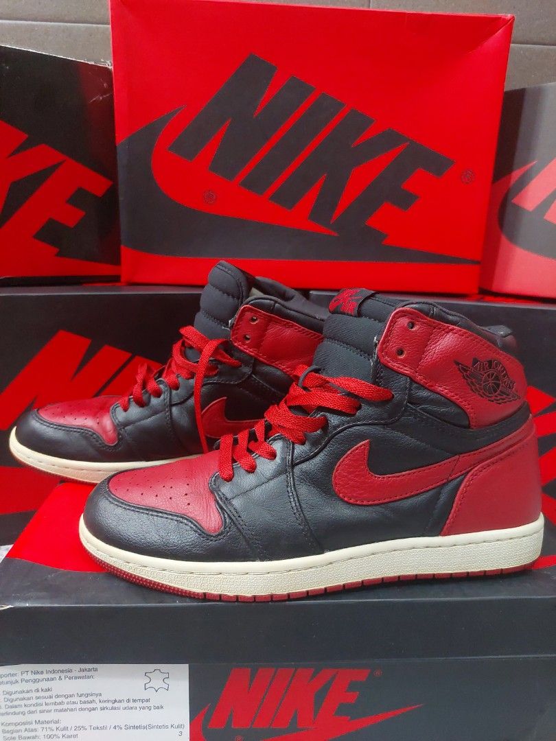 Nike air jordan 1 x banned Fesyen Pria Sepatu Sneakers di