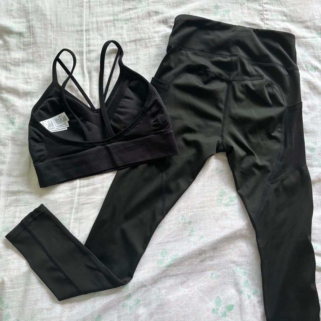 nike sweatpants and sports bra set