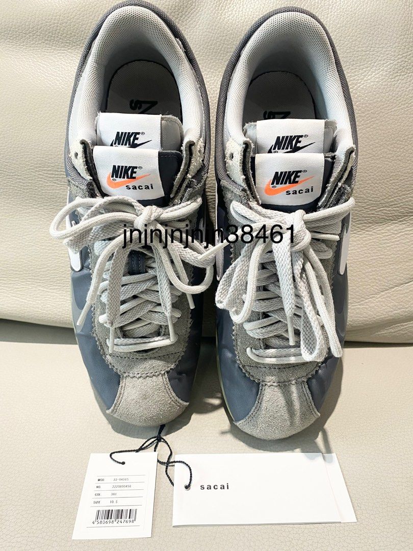 Nike Zoom Cortez x sacai Iron Grey DQ0581-001, 他的時尚, 鞋, 運動
