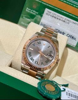 2020 Rolex Datejust 41 Wimbledon TT in RG Everose 126331