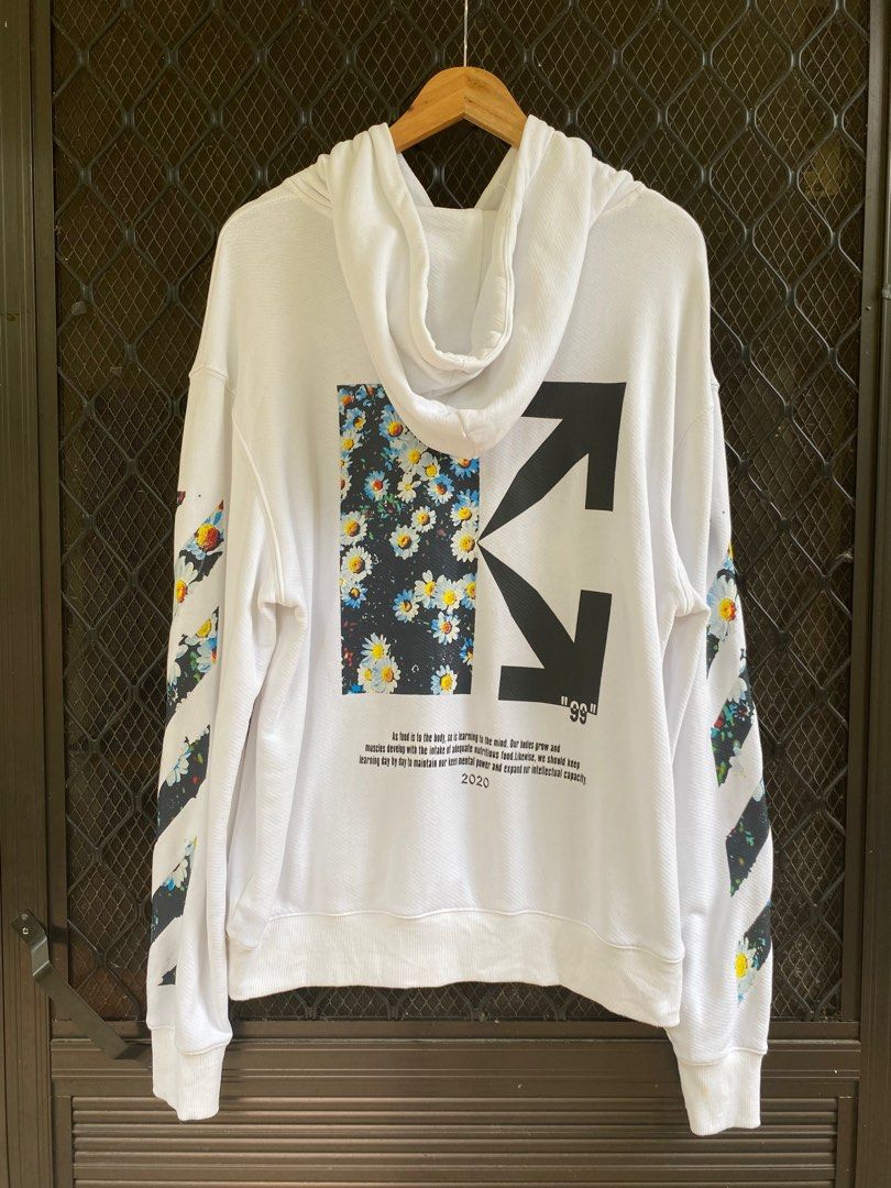 OFF WHITE DAISY HOODIE