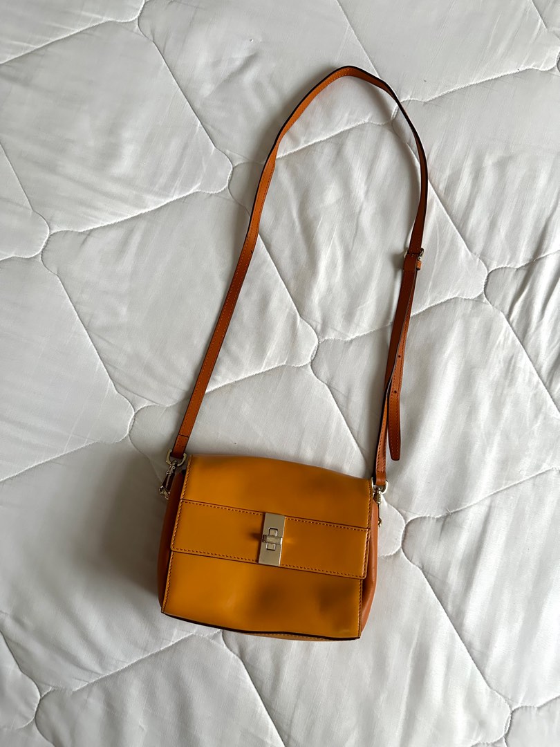 Orange Sling Bag, Women's Fashion, Bags & Wallets, Crossbody Bags on