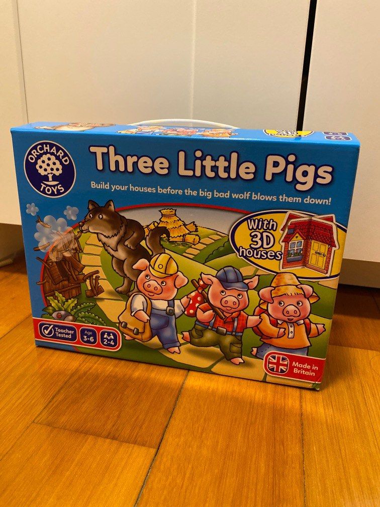 Orchard toys the three little pigs board game 桌遊, 興趣及遊戲