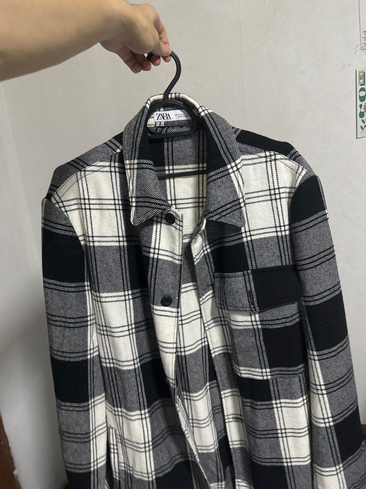 Flannel jacket zara clearance