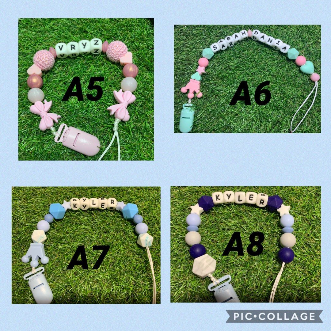 Personalised pacifier on sale