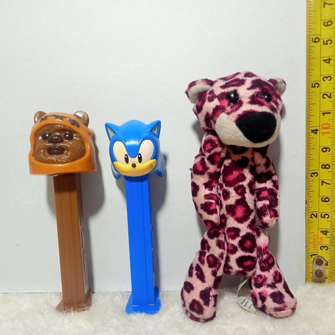 PEZ Candy Dispensers - Preloved (Category: Vintage Collectibles) located in Bulacan. Submitted by happydoggies.5d8607 (Listing ID 1259768274, Image 1). Description: Sonic - P60.00 (SOLD) Tiger - P60.00 Ewoks - P80.00 (SOLD) All are PEZ products (with Serial numbers) All are in Good working condition EWOKS is made is Slovenia * with Lucasfilm Ltd. Marking SONIC is Made in Hungary * with SEGA marking - with minimal faded paint on left eye TIGER is 