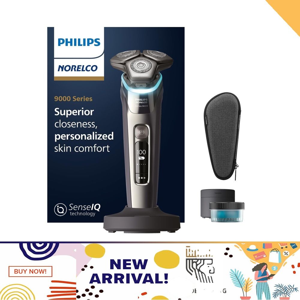 Philips Norelco 9800 Rechargeable Wet & Dry Electric Shaver with Quick