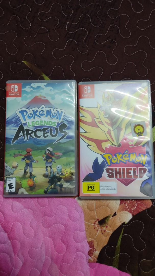 POKEMON LEGEND ARCEUS + POKEMON SWORD, Video Gaming, Video Games