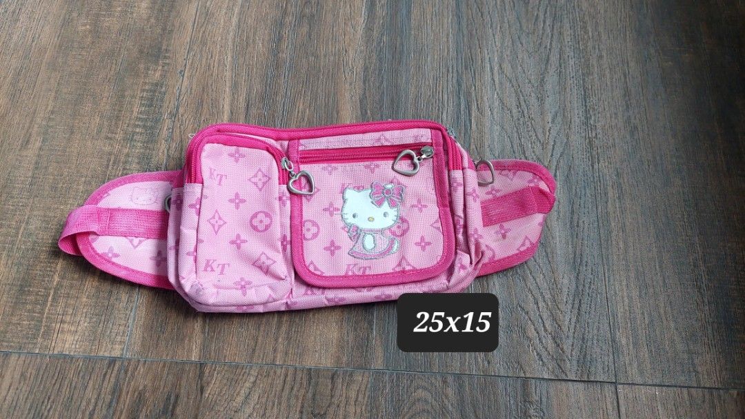 PRELOVED WAIST BAG HELLO KITTY ORI TAS PINGGANG WANITA BELI 500RB